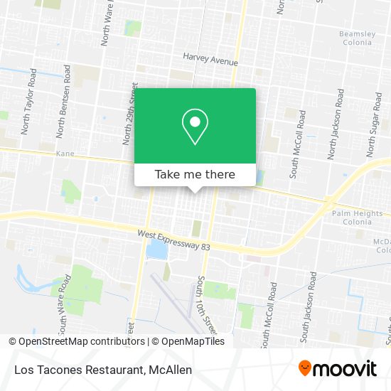 Los Tacones Restaurant map