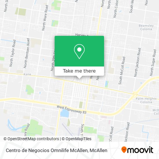 Centro de Negocios Omnilife McAllen map