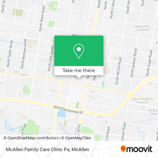 McAllen Family Care Clinic Pa map