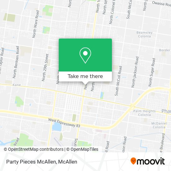 Party Pieces McAllen map