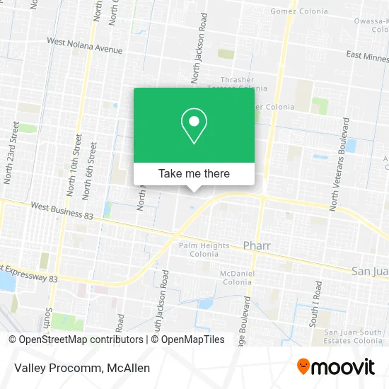 Valley Procomm map