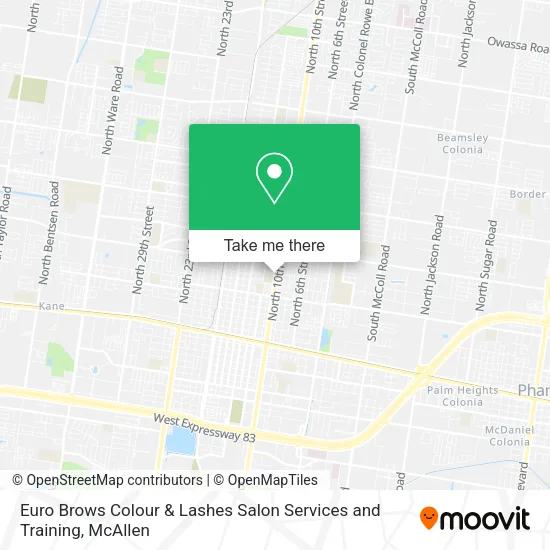 Euro Brows Colour & Lashes Salon Services and Training map