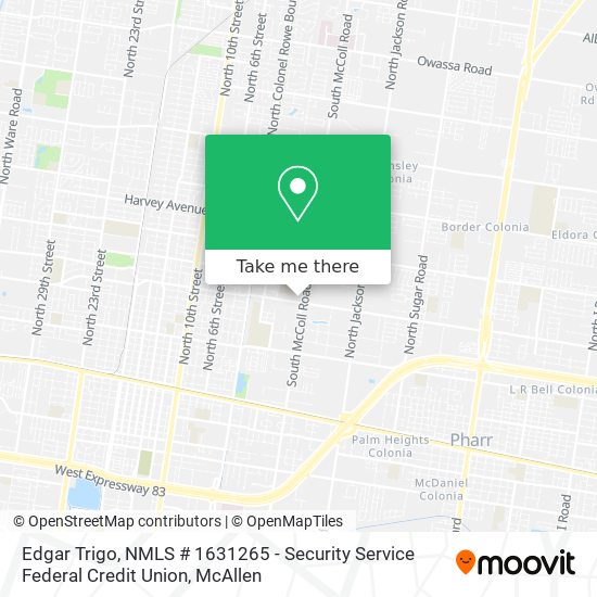 Edgar Trigo, NMLS # 1631265 - Security Service Federal Credit Union map