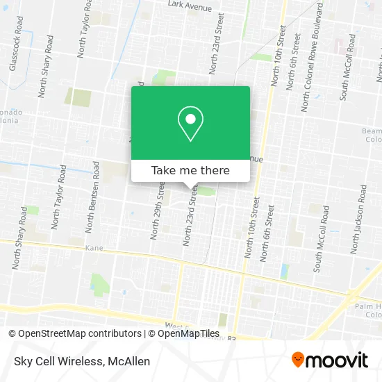 Sky Cell Wireless map