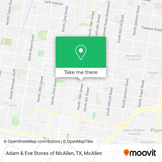 Mapa de Adam & Eve Stores of McAllen, TX