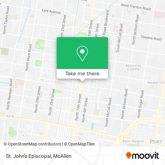 St. John's Episcopal map