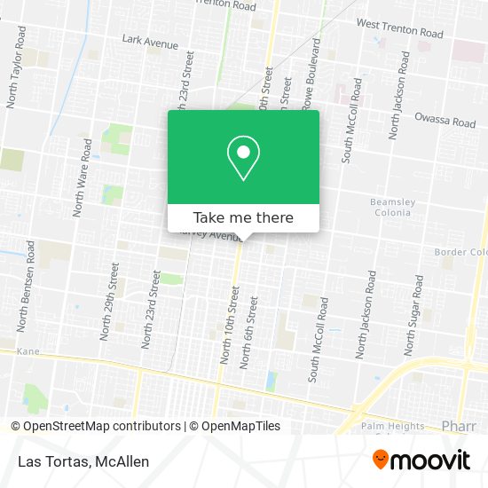 Las Tortas map