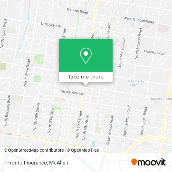 Mapa de Pronto Insurance