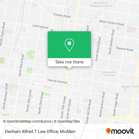 Denham Alfred T Law Office map