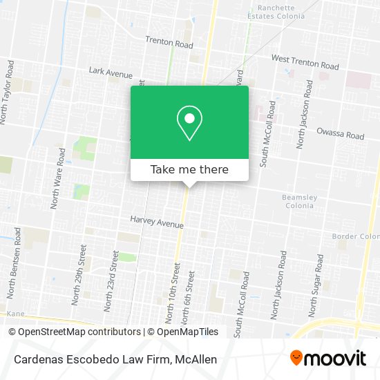 Cardenas Escobedo Law Firm map