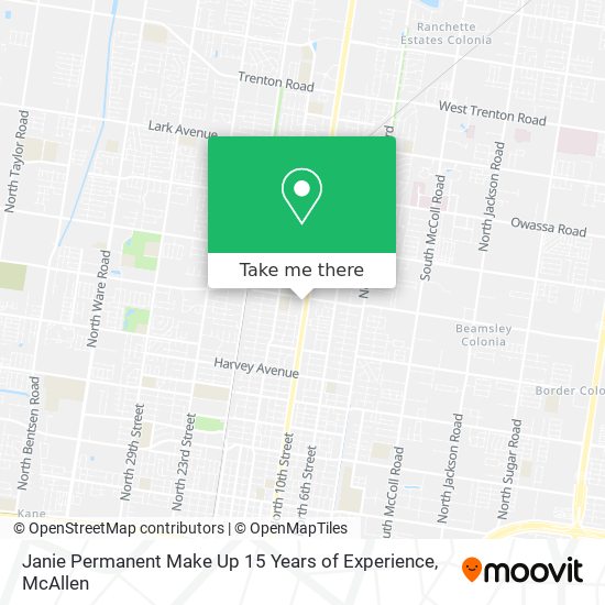 Janie Permanent Make Up 15 Years of Experience map