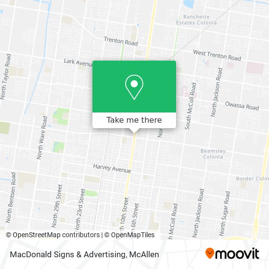 MacDonald Signs & Advertising map