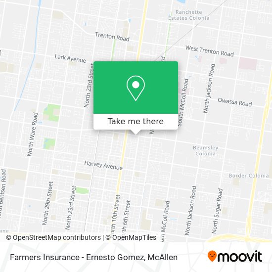 Farmers Insurance - Ernesto Gomez map