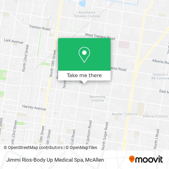 Mapa de Jimmi Rios-Body Up Medical Spa