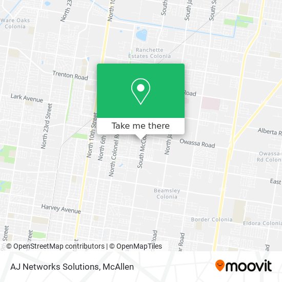 Mapa de AJ Networks Solutions