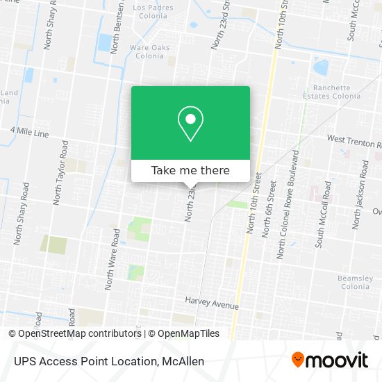 Mapa de UPS Access Point Location