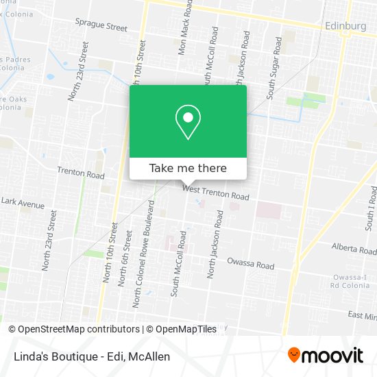 Linda's Boutique - Edi map