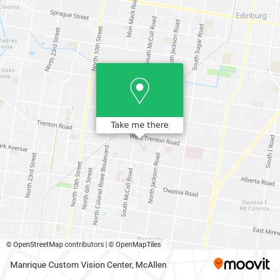 Manrique Custom Vision Center map