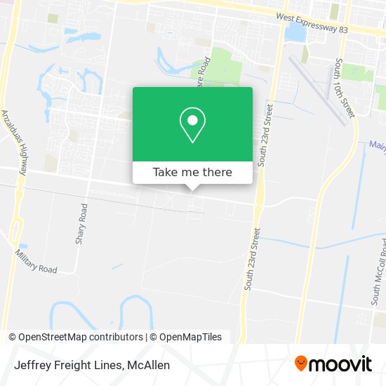 Mapa de Jeffrey Freight Lines