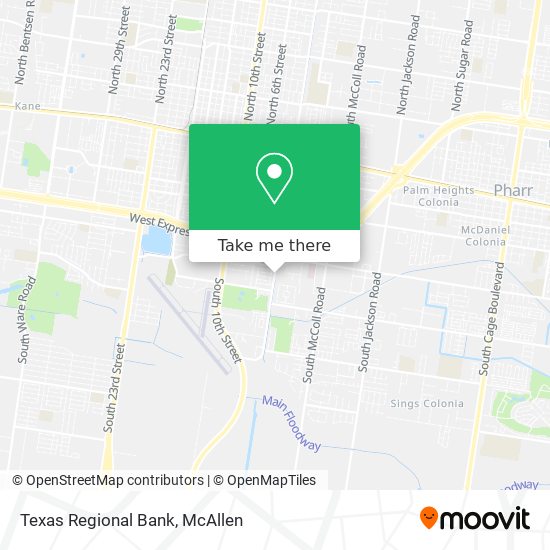 Texas Regional Bank map