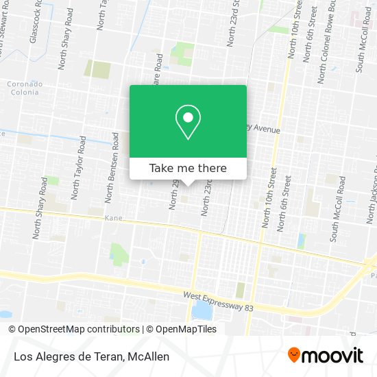 Mapa de Los Alegres de Teran