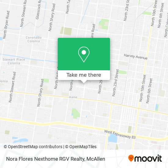 Nora Flores Nexthome RGV Realty map