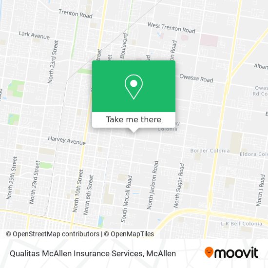 Qualitas McAllen Insurance Services map