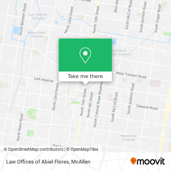 Mapa de Law Offices of Abiel Flores