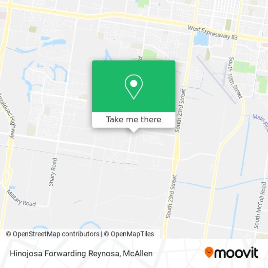 Hinojosa Forwarding Reynosa map