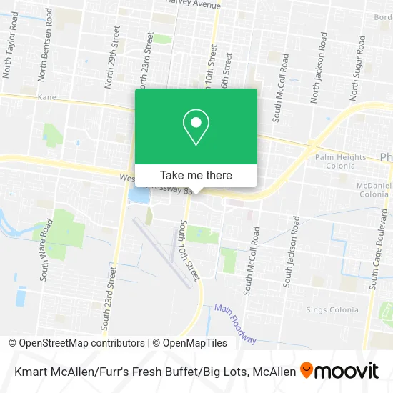Mapa de Kmart McAllen / Furr's Fresh Buffet / Big Lots