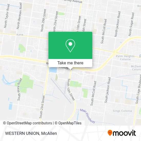 WESTERN UNION map