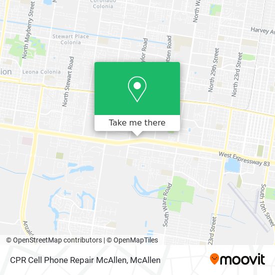 CPR Cell Phone Repair McAllen map