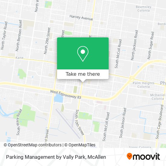 Mapa de Parking Management by Vally Park