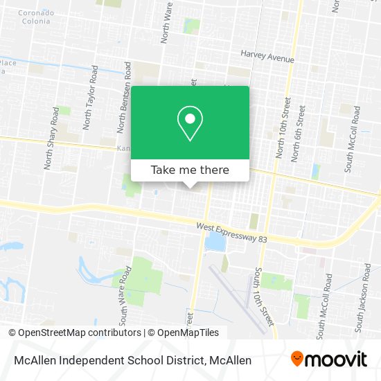 McAllen Independent School District map