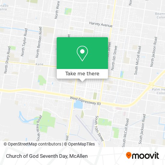 Church of God Seventh Day map