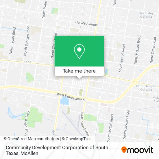 Community Development Corporation of South Texas map