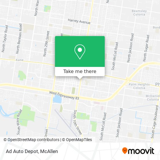 Ad Auto Depot map