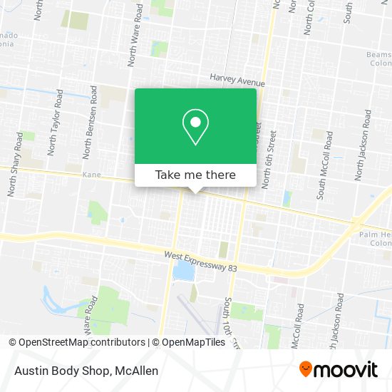 Mapa de Austin Body Shop