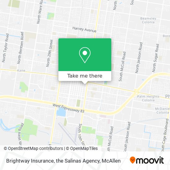 Brightway Insurance, the Salinas Agency map