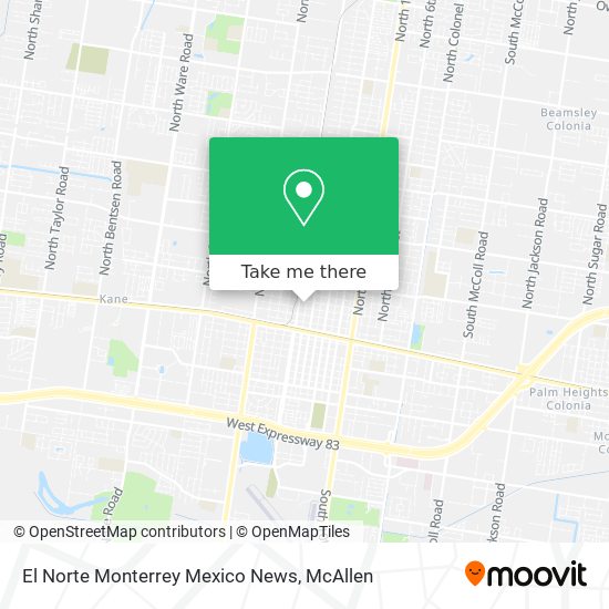 El Norte Monterrey Mexico News map
