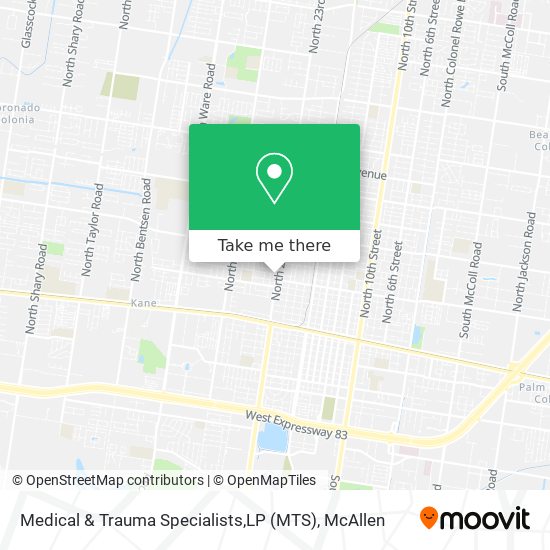 Mapa de Medical & Trauma Specialists,LP (MTS)