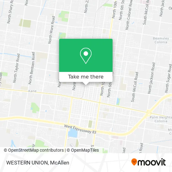 WESTERN UNION map