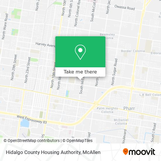 Hidalgo County Housing Authority map