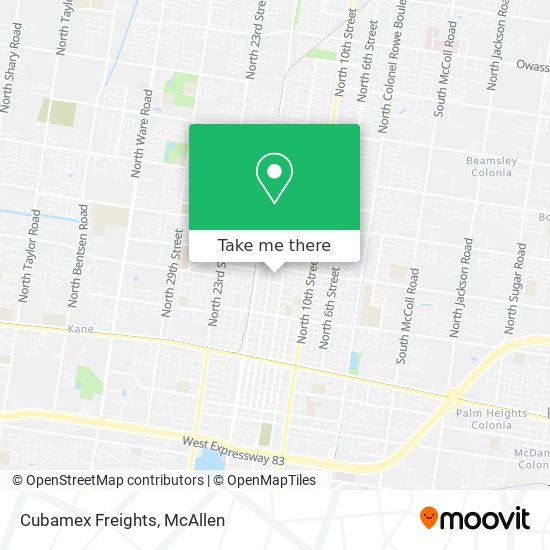 Mapa de Cubamex Freights