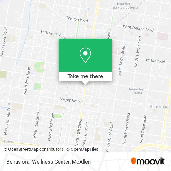 Mapa de Behavioral Wellness Center