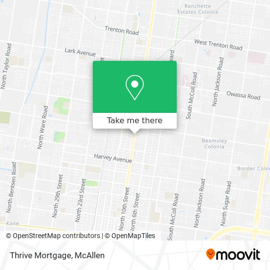 Mapa de Thrive Mortgage