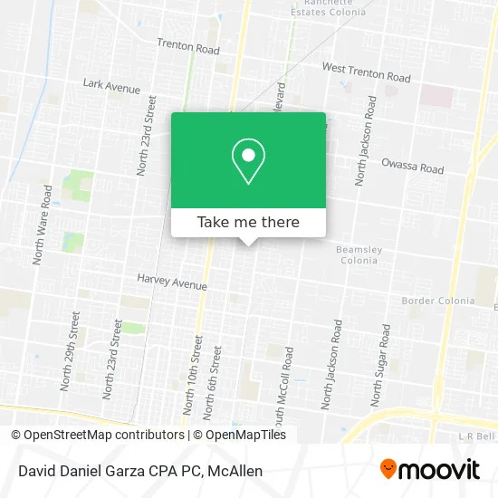 David Daniel Garza CPA PC map