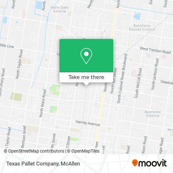 Texas Pallet Company map