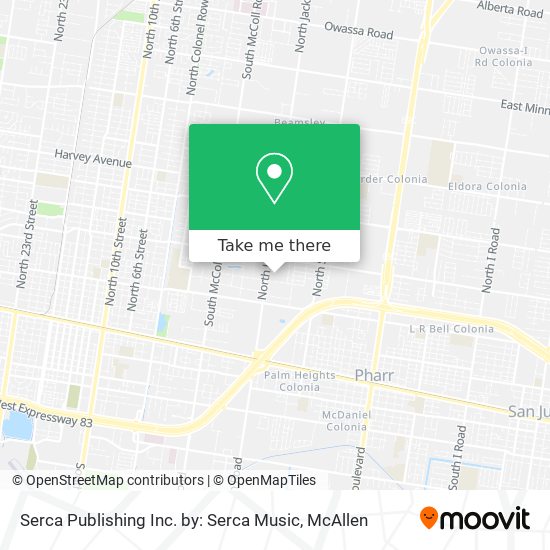 Serca Publishing Inc. by: Serca Music map