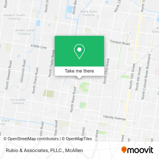 Mapa de Rubio & Associates, PLLC.